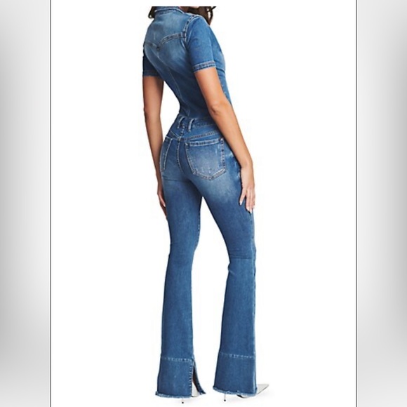 NWT: SER.O.YA Fallon Denim Jumpsuit Sz: XS Color: Bayside - Picture 6 of 13